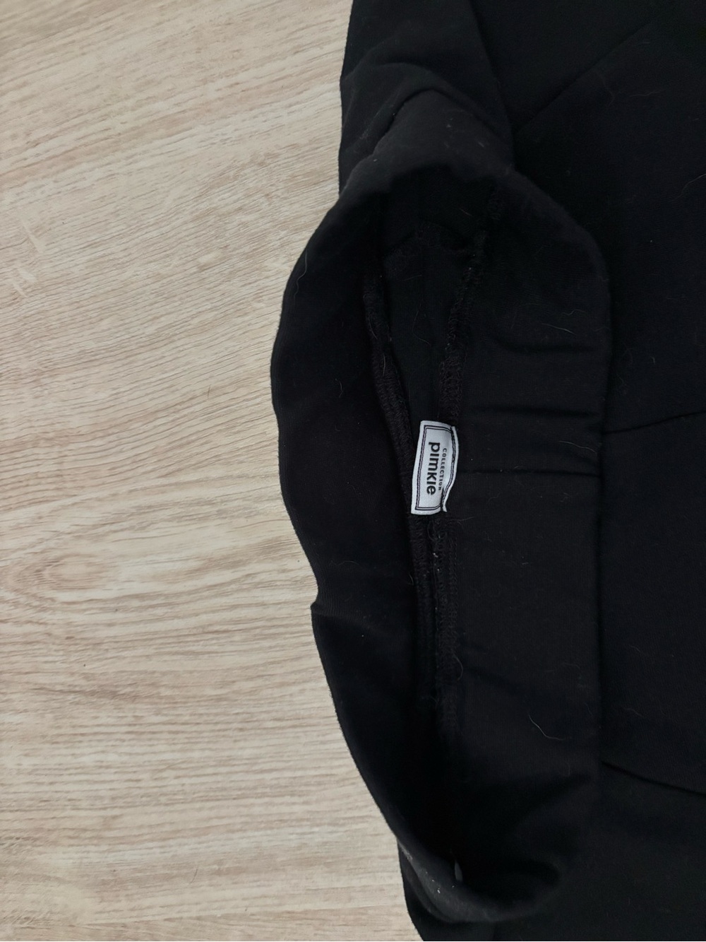 Pinky Black Quilted Hooded Puffer Skirt